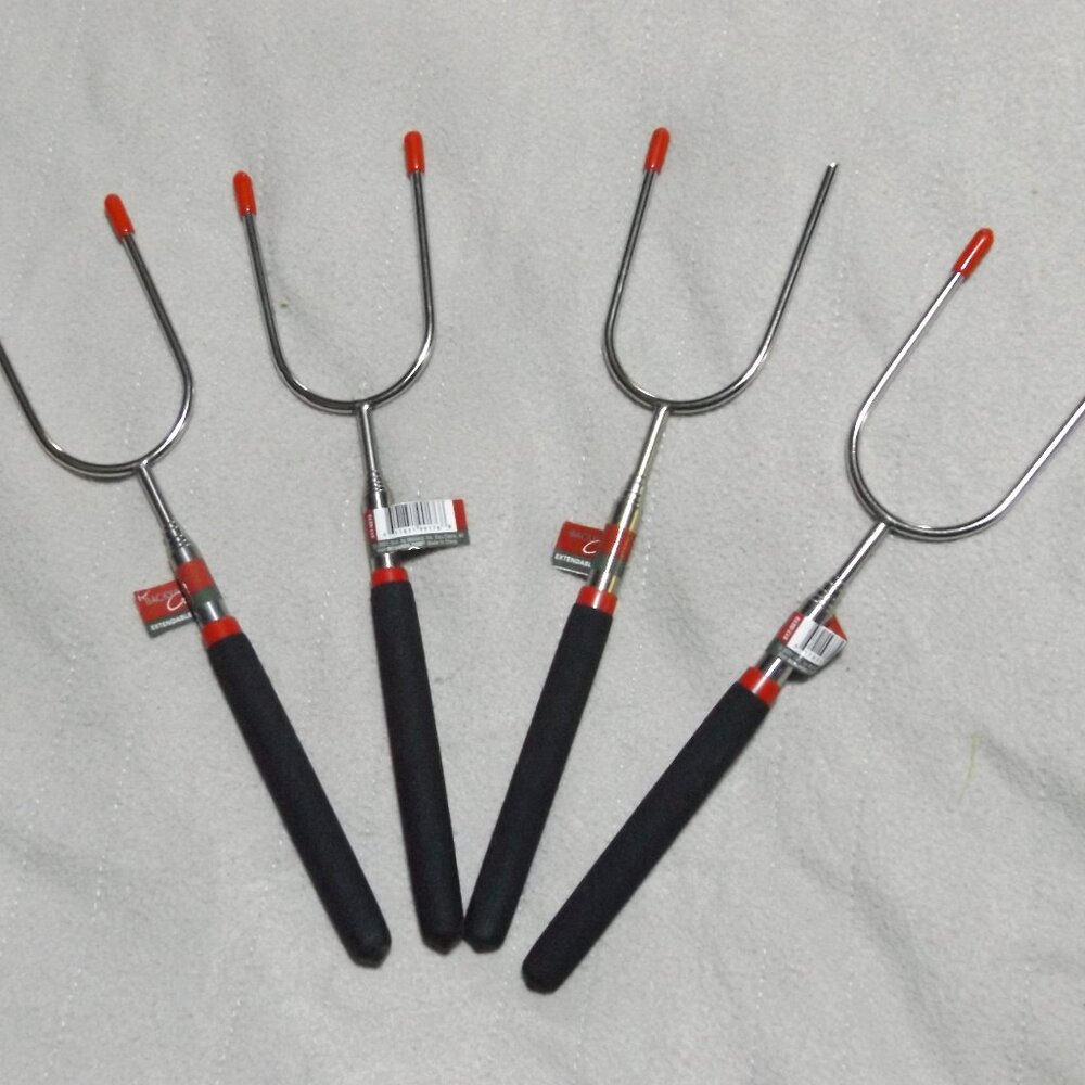 OUTDOOR FUN ITEMS, PLATES ROASTING FORKS